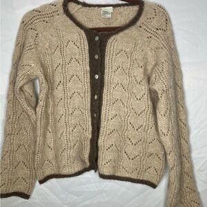 Spartina 449 Yak and Alpaca cardigan sweater